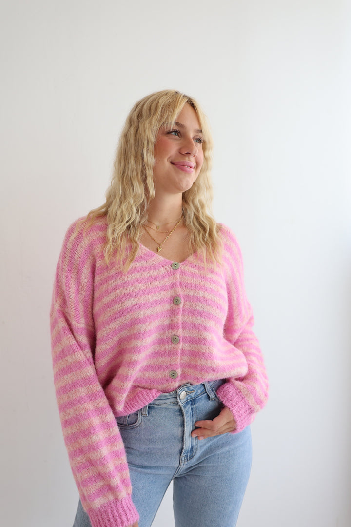 Gestreifter Cardigan Cosima