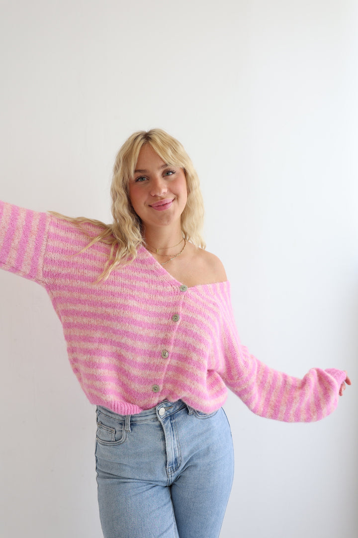 Gestreifter Cardigan Cosima