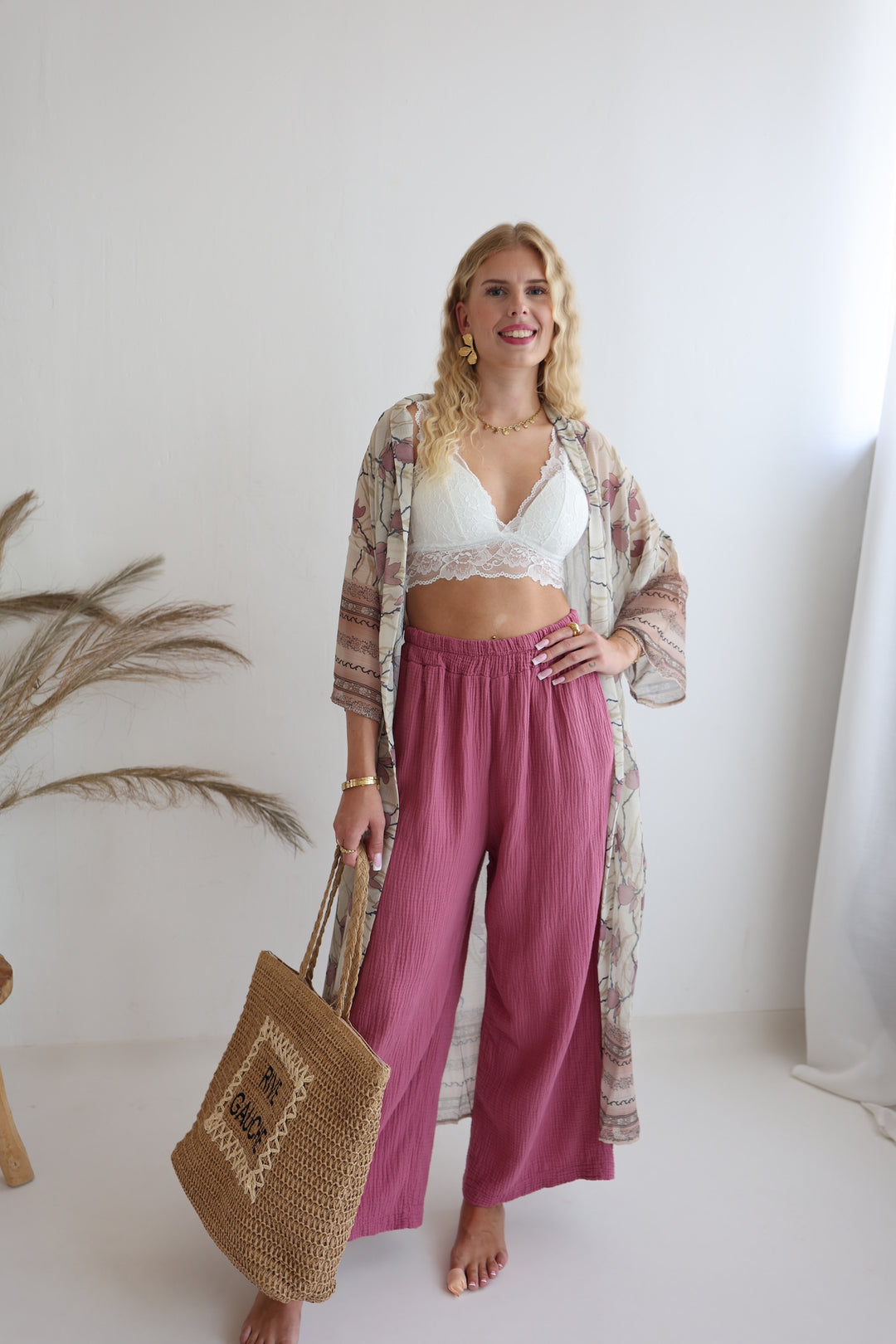 Kimono mit Floralprint Zakynthos