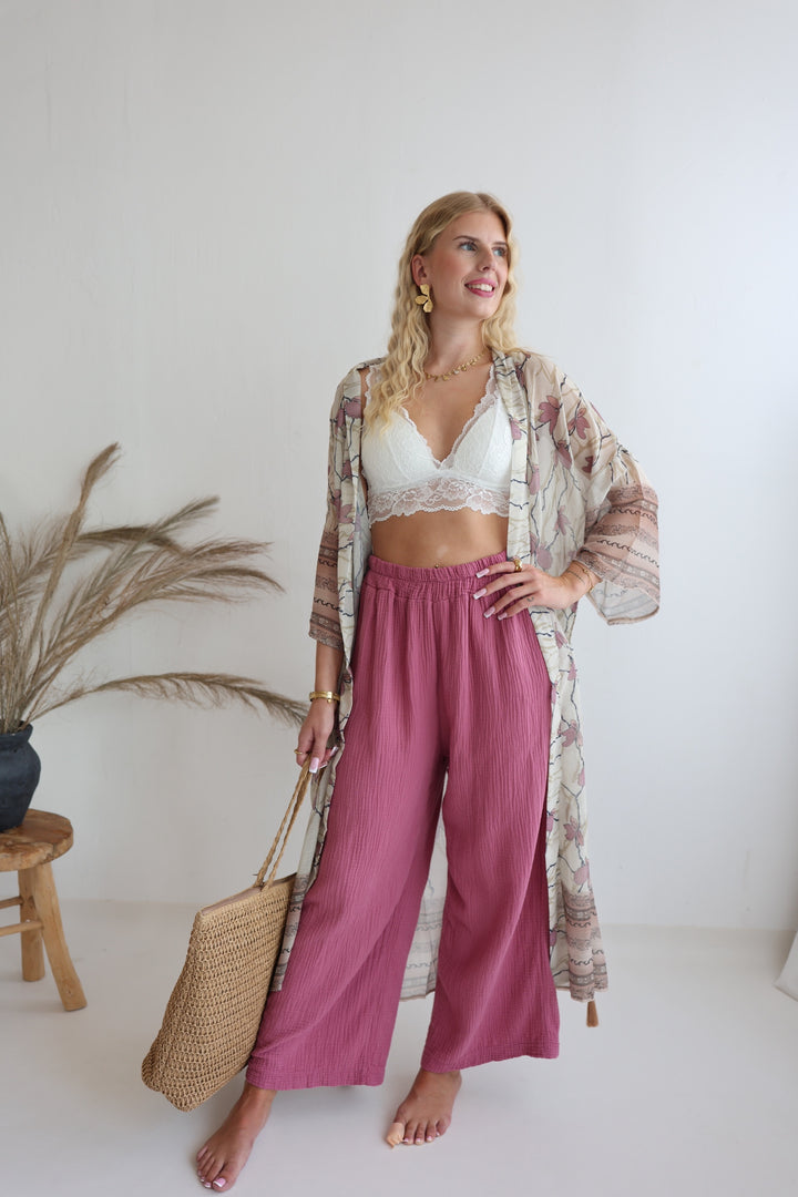 Kimono mit Floralprint Zakynthos