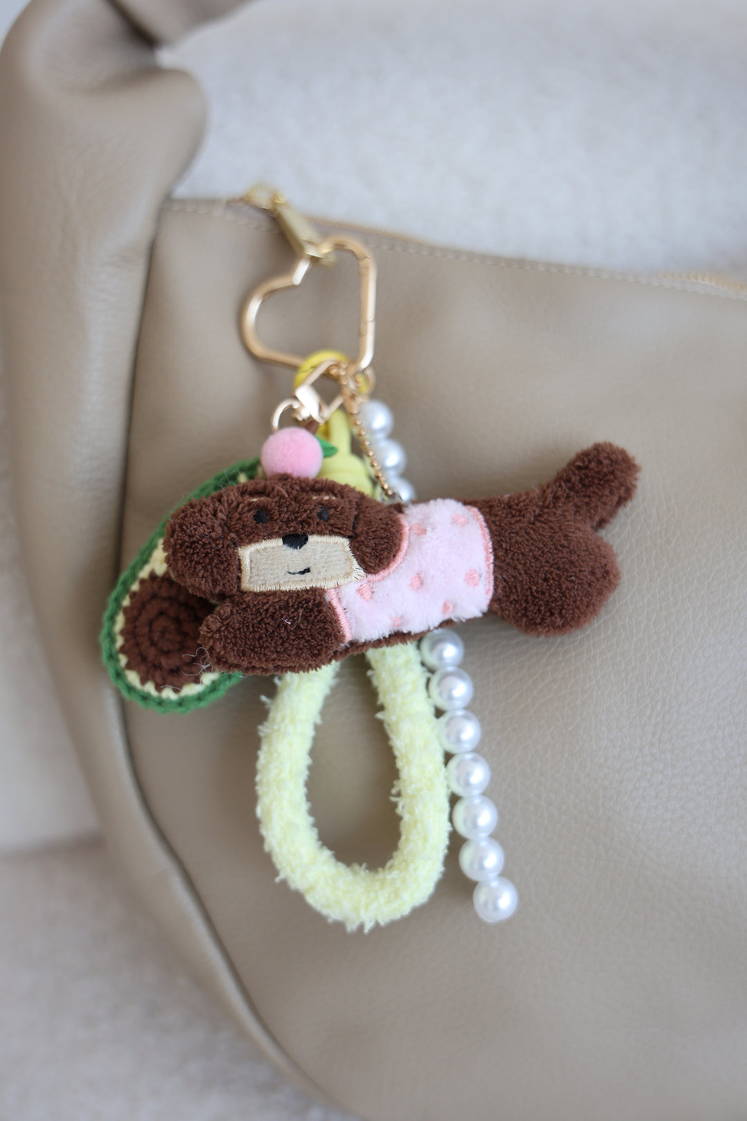 Bag Charm Dog & Avocado