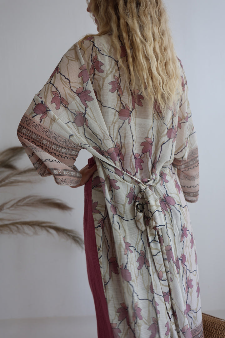 Kimono mit Floralprint Zakynthos