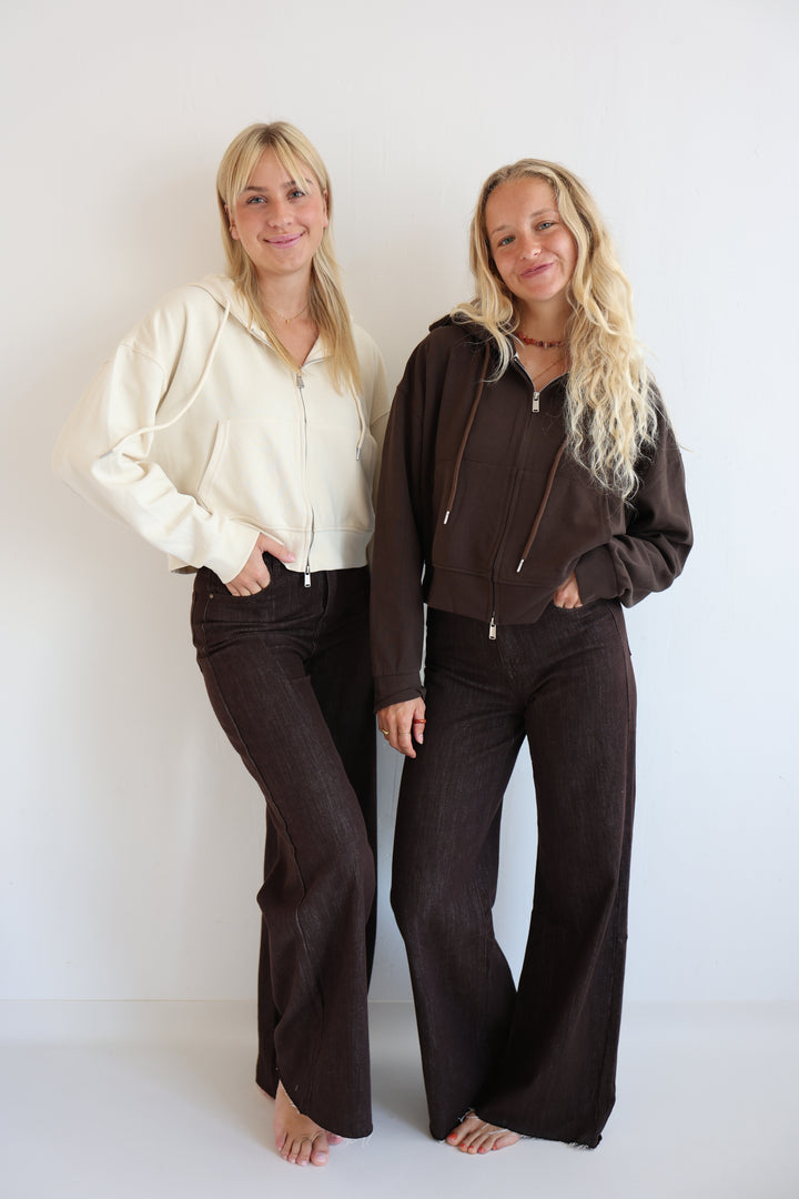 Wide Leg Jeans Mocca