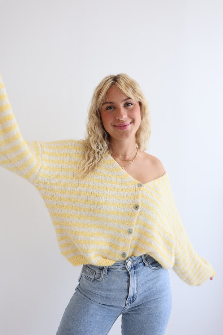 Gestreifter Cardigan Cosima