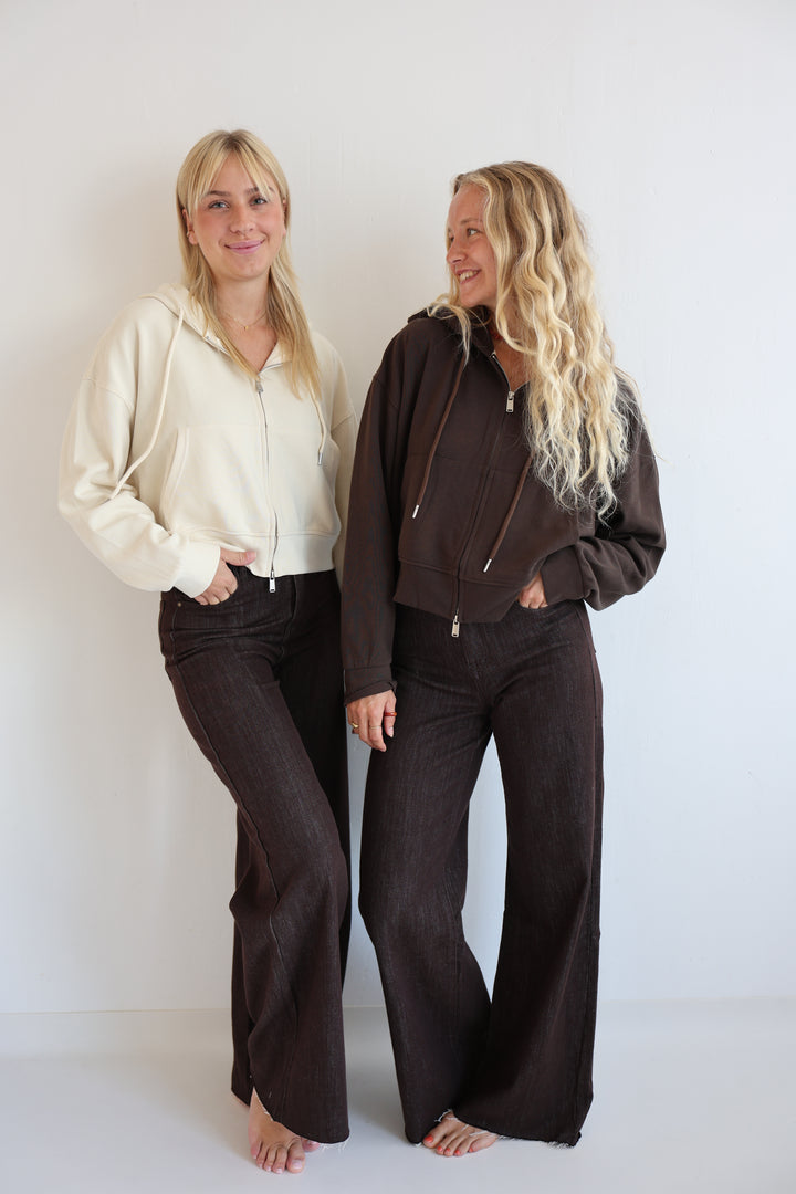 Wide Leg Jeans Mocca