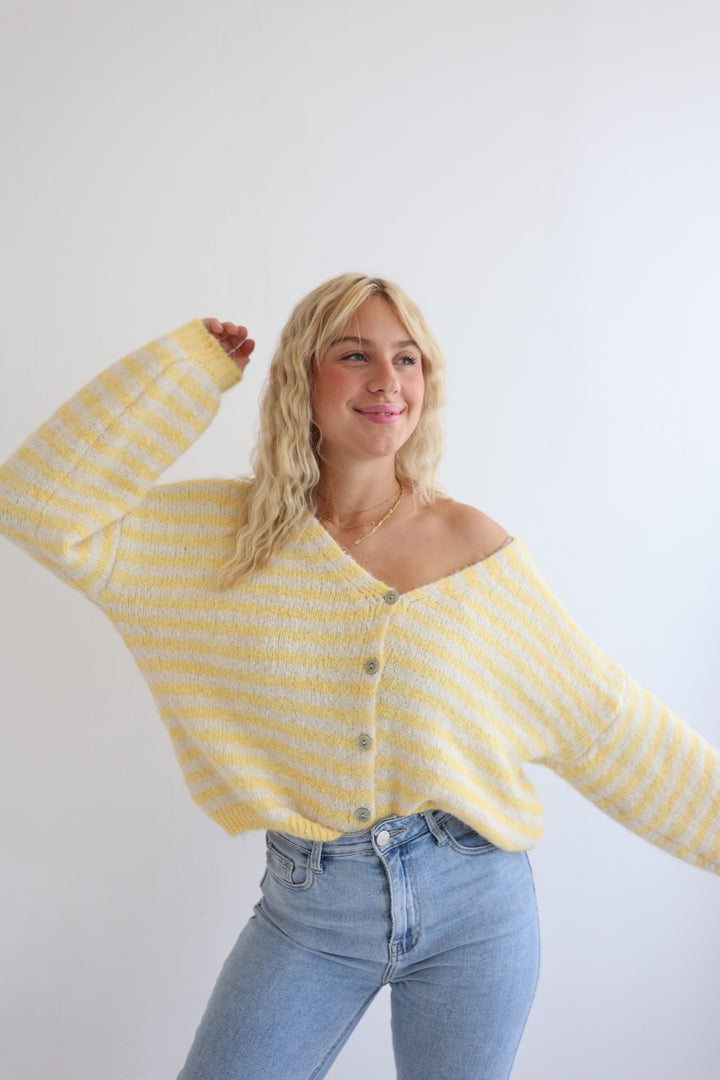 Gestreifter Cardigan Cosima