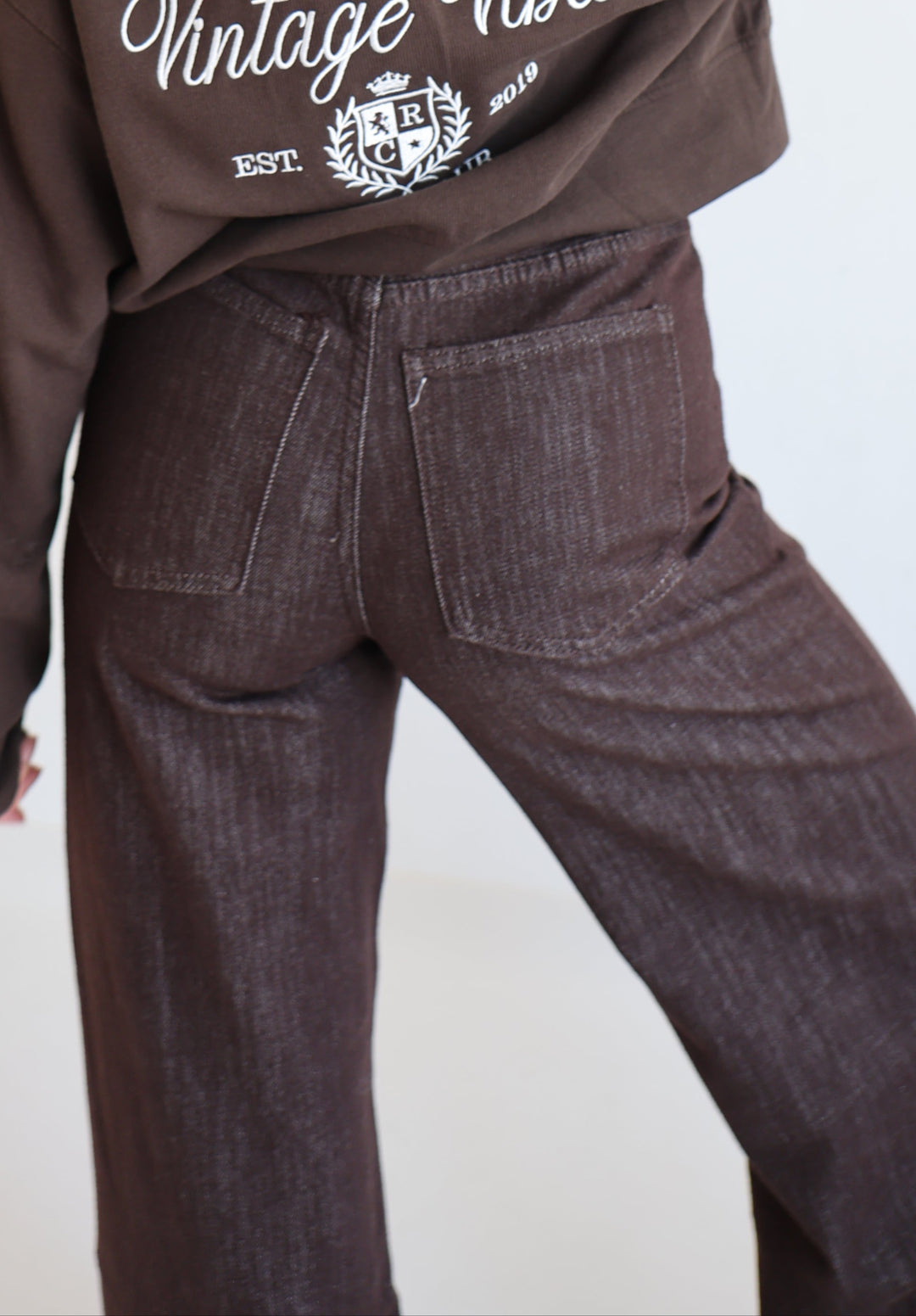 Wide Leg Jeans Mocca