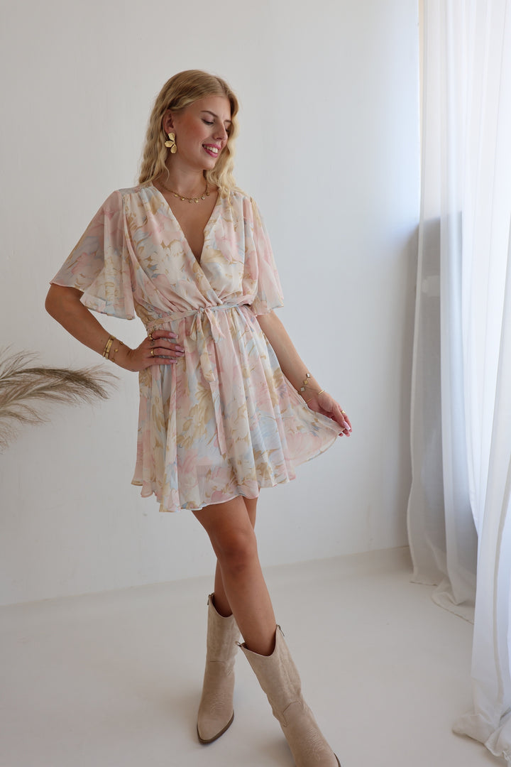 Sommerkleid mit Floralprint Laurella (Kurzarm)