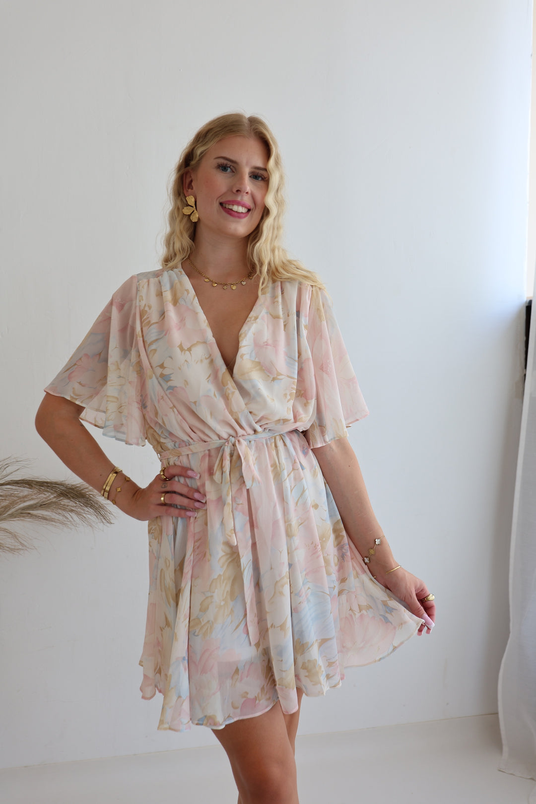 Sommerkleid mit Floralprint Laurella (Kurzarm)