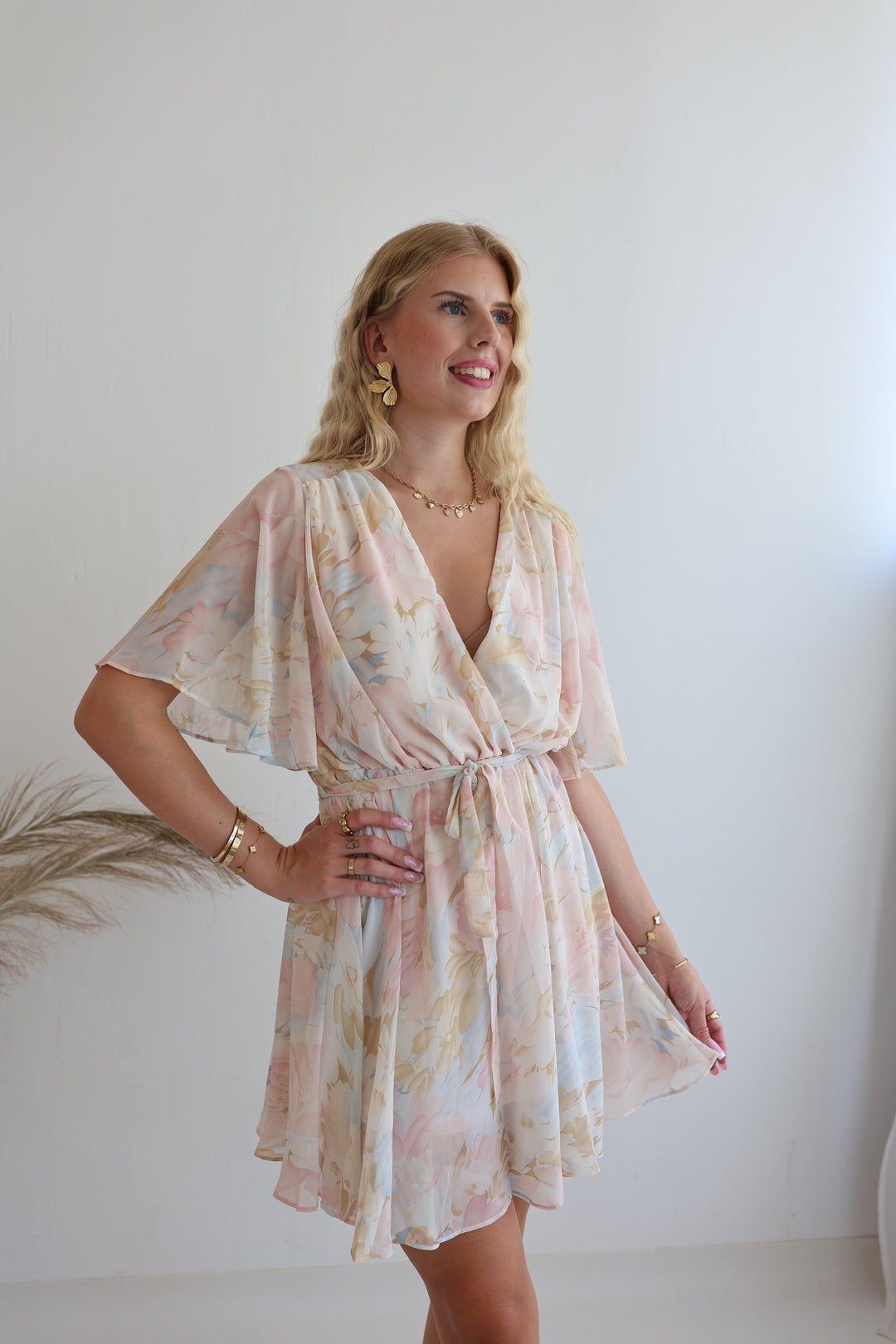 Sommerkleid mit Floralprint Laurella (Kurzarm)