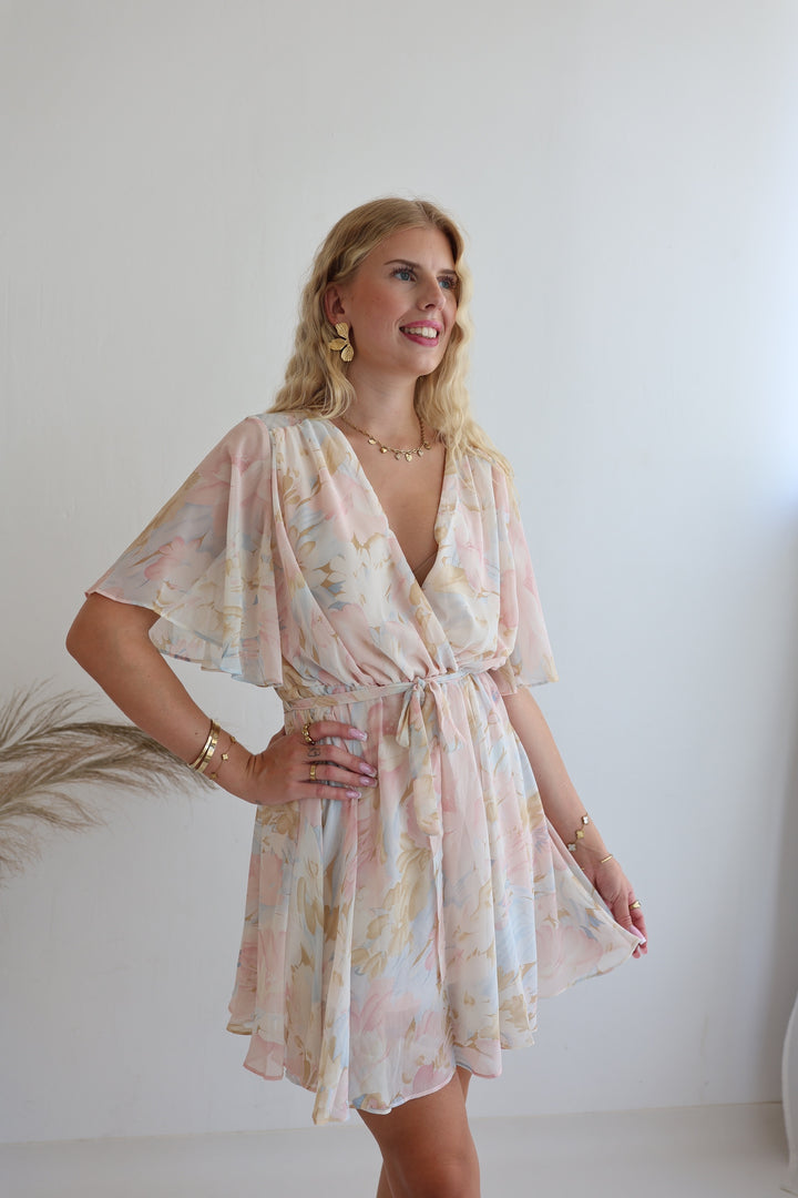 Sommerkleid mit Floralprint Laurella (Kurzarm)