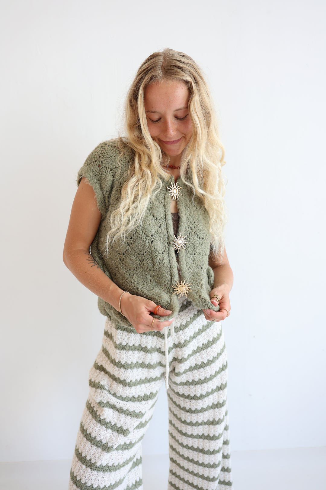 Strickweste Golden Sun