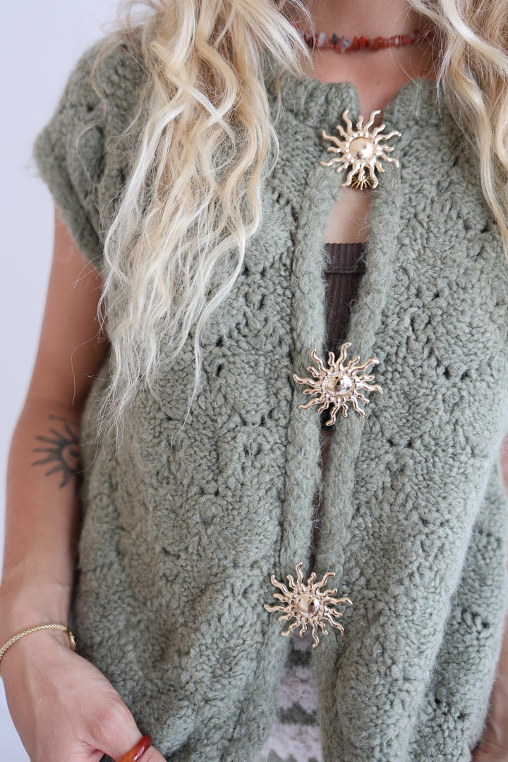 Strickweste Golden Sun