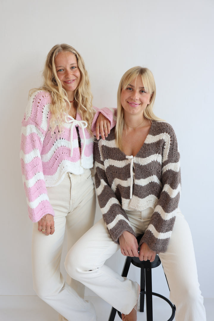 Cardigan Wavy Stripes Cathy