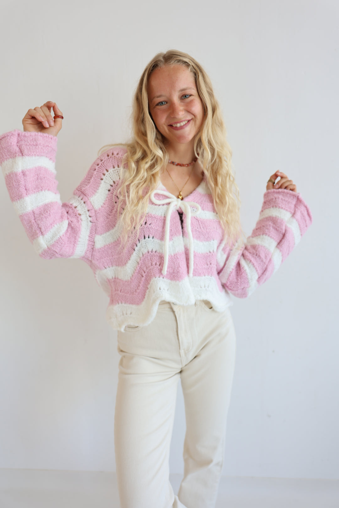 Cardigan Wavy Stripes Cathy