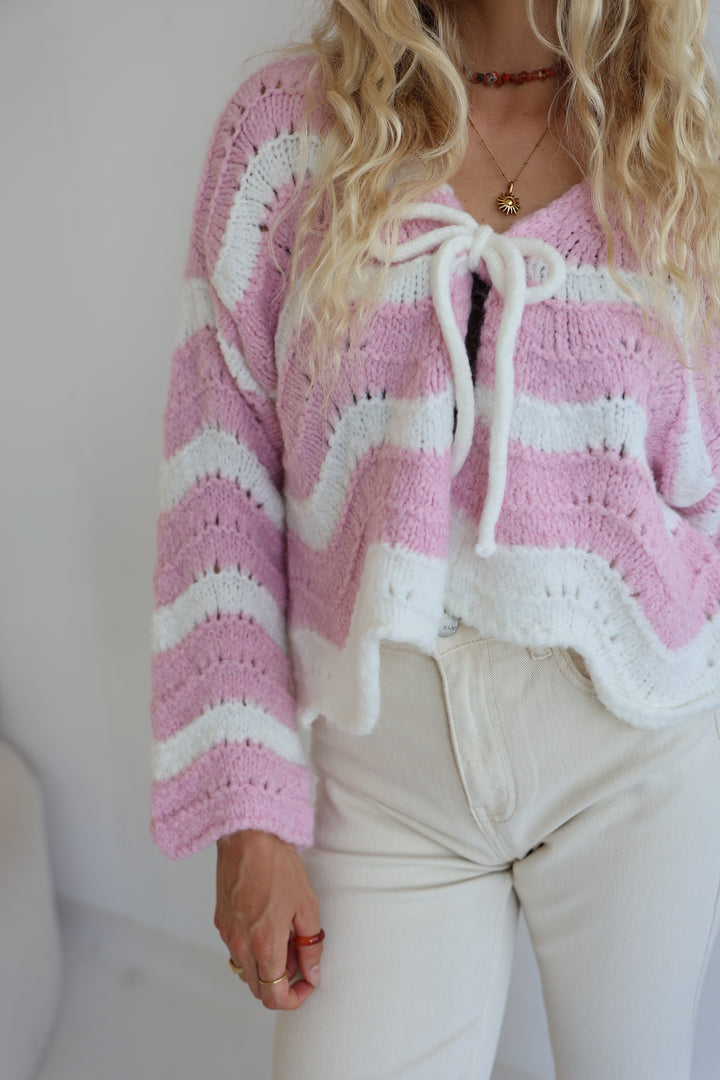 Cardigan Wavy Stripes Cathy