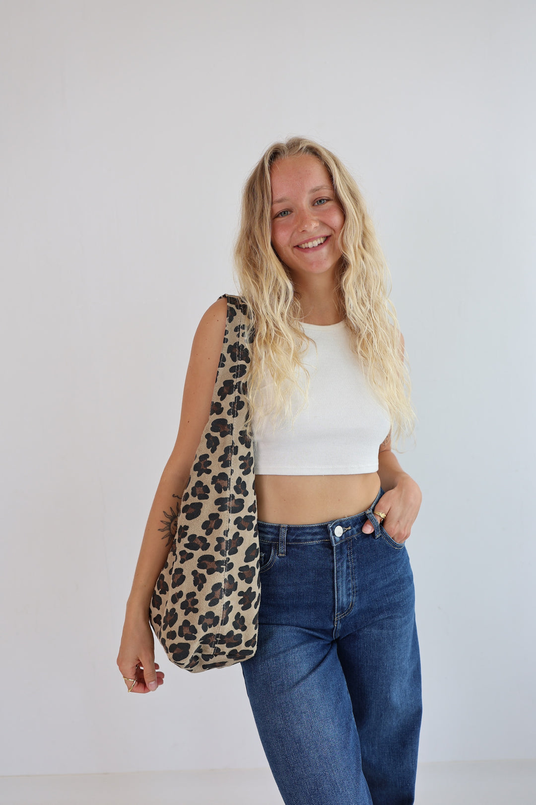 Handtasche aus Wildleder Leonie