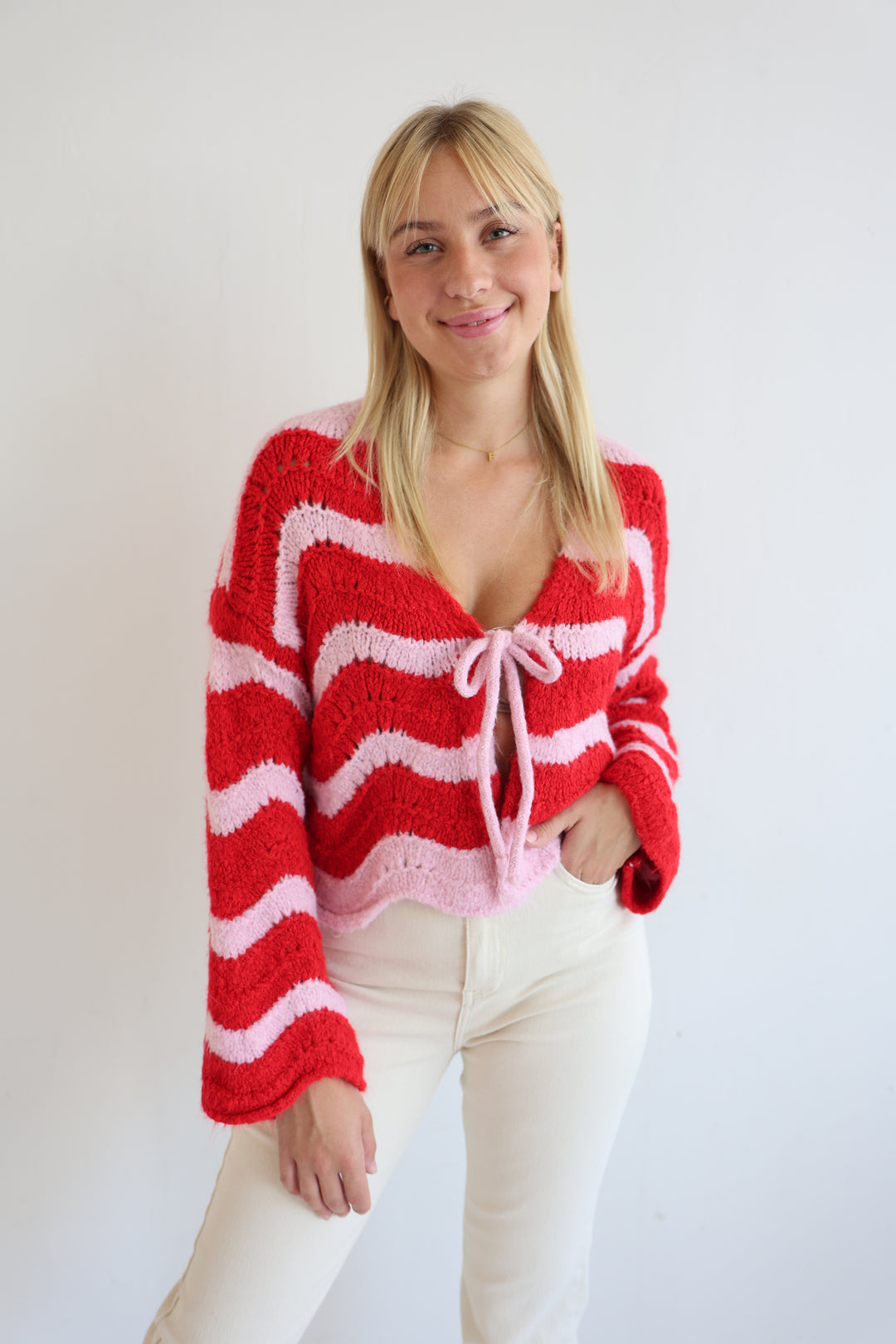 Cardigan Wavy Stripes Cathy