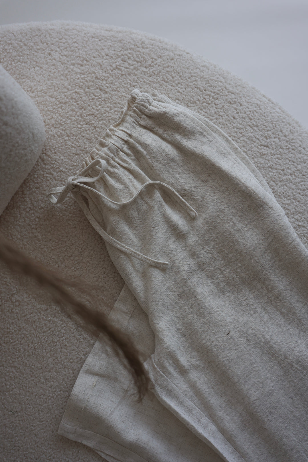 Extra Long Leinenhose mit Gummizug Chiara