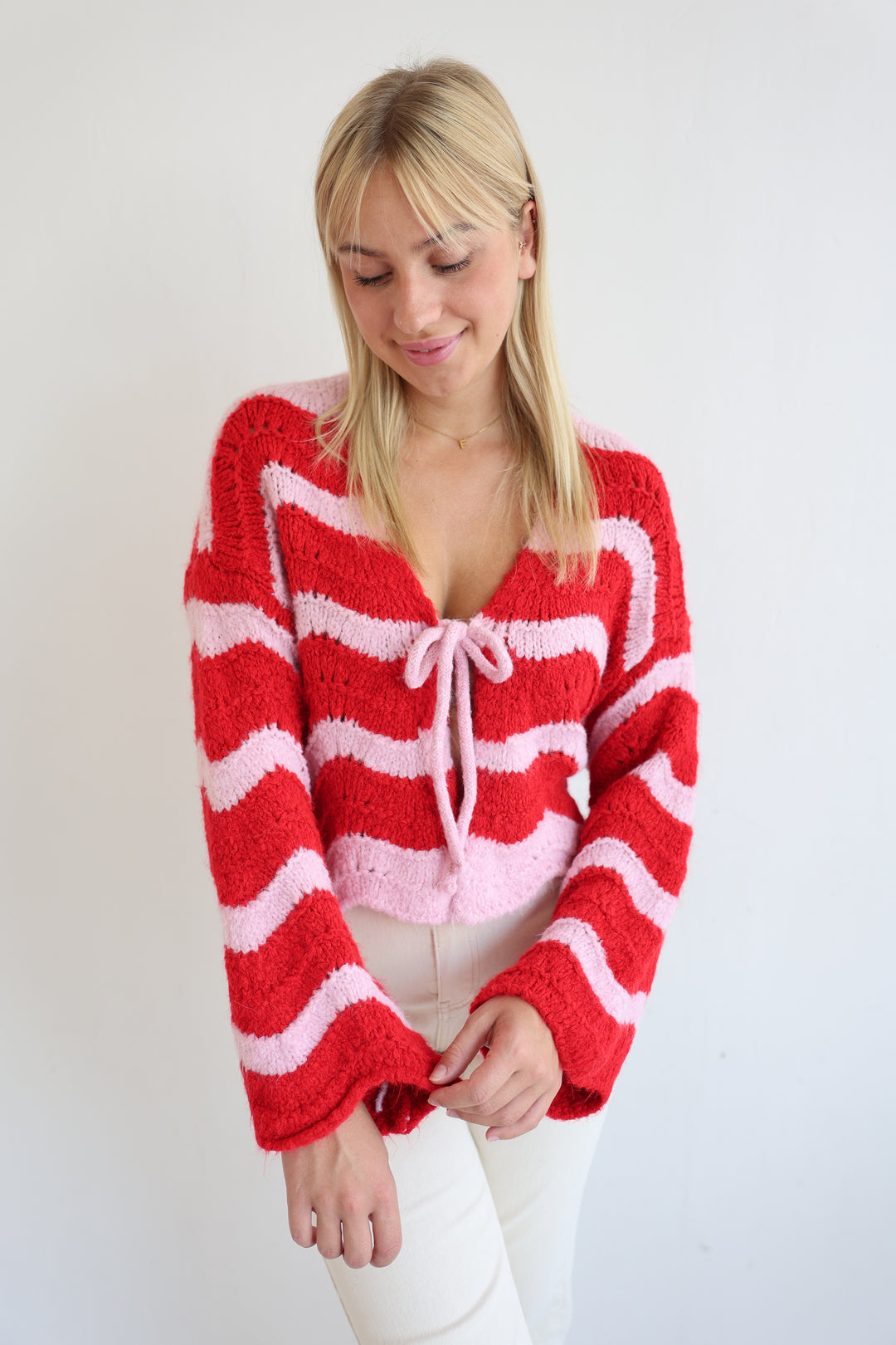 Cardigan Wavy Stripes Cathy