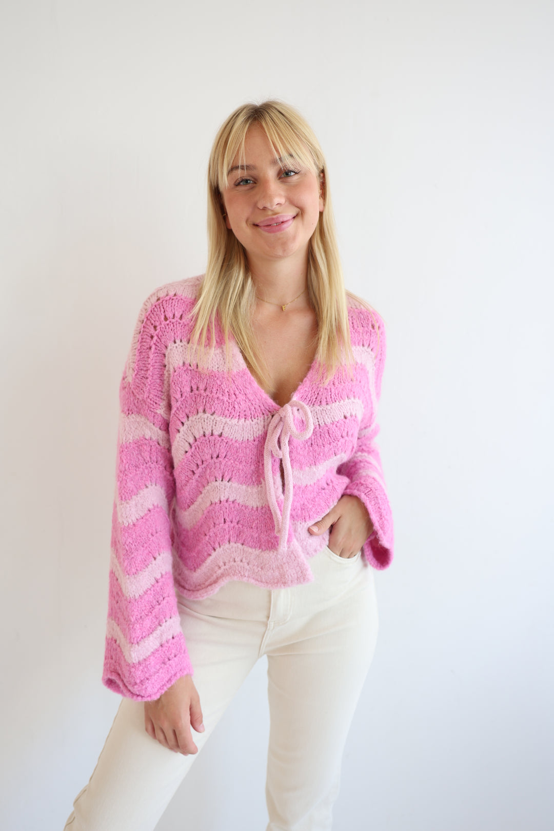 Cardigan Wavy Stripes Cathy