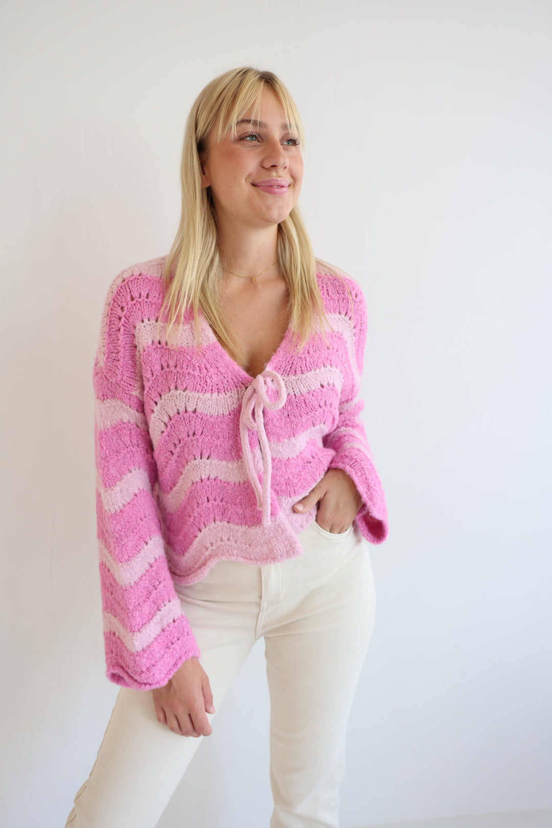 Cardigan Wavy Stripes Cathy