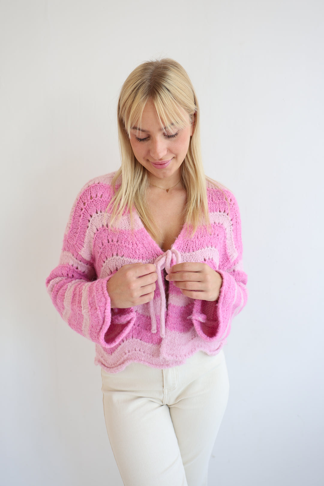 Cardigan Wavy Stripes Cathy