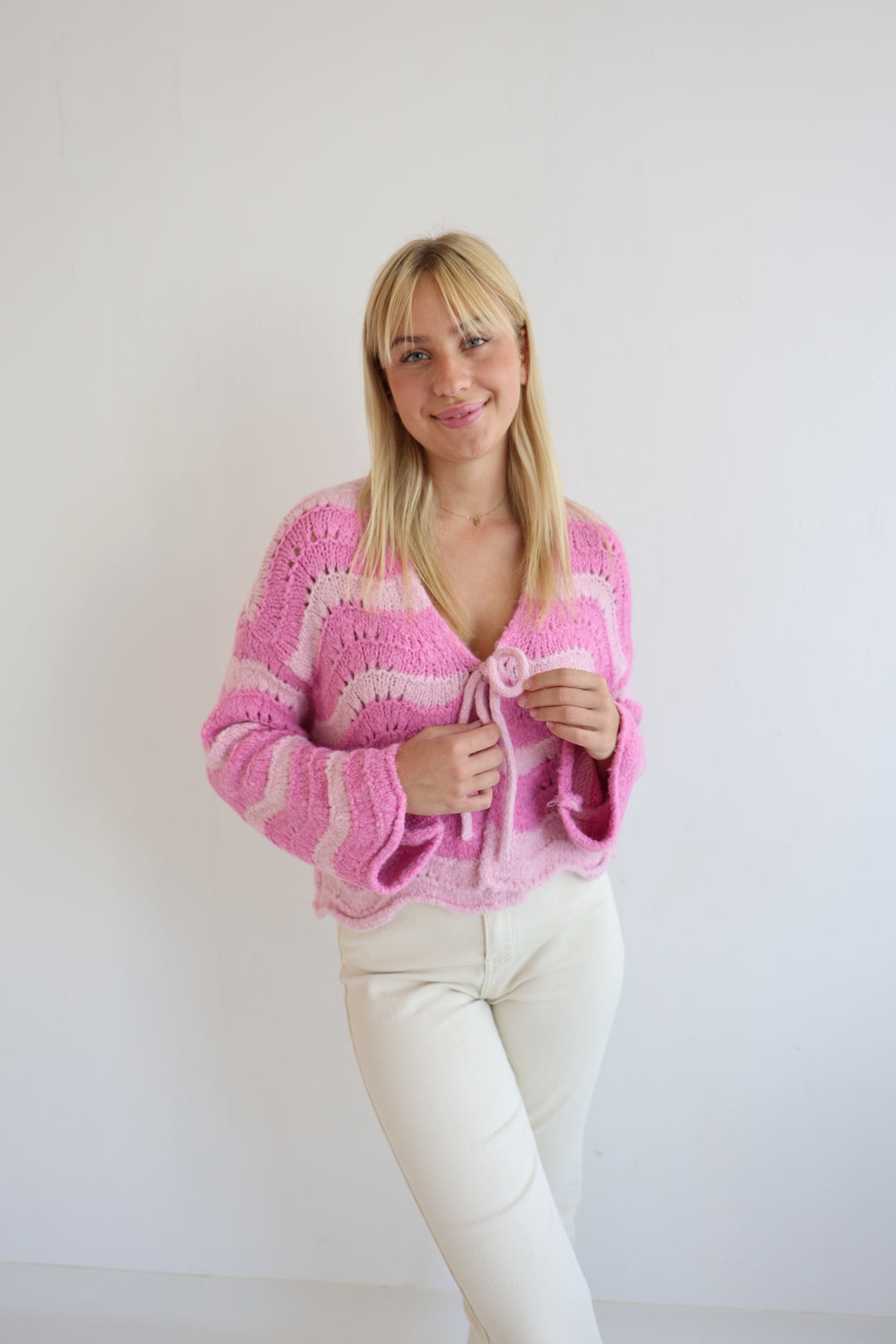 Cardigan Wavy Stripes Cathy