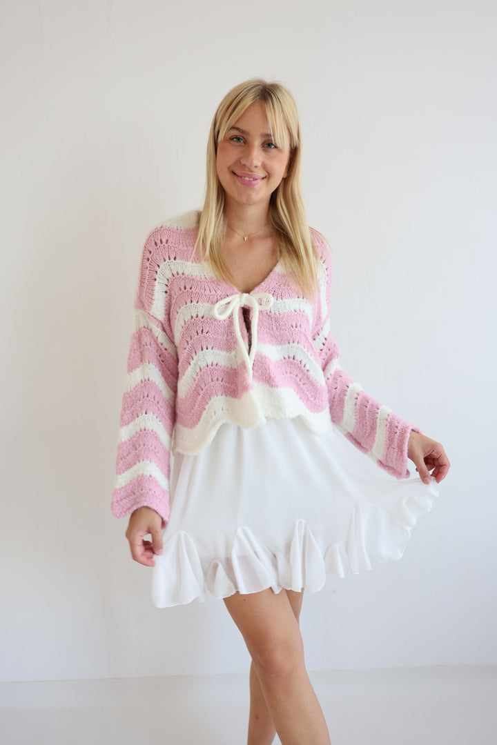 Cardigan Wavy Stripes Cathy