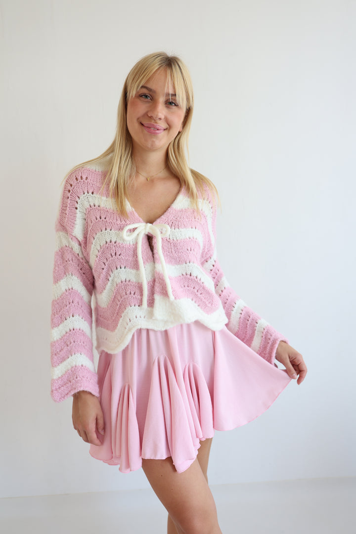 Cardigan Wavy Stripes Cathy