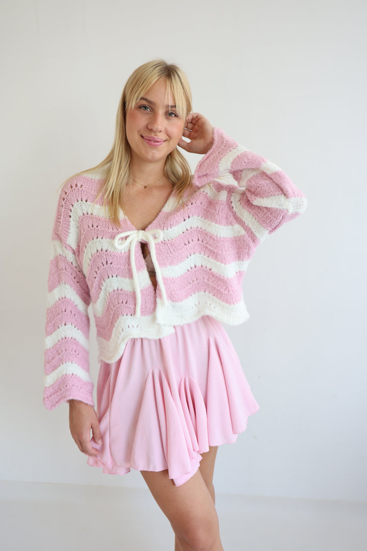 Cardigan Wavy Stripes Cathy