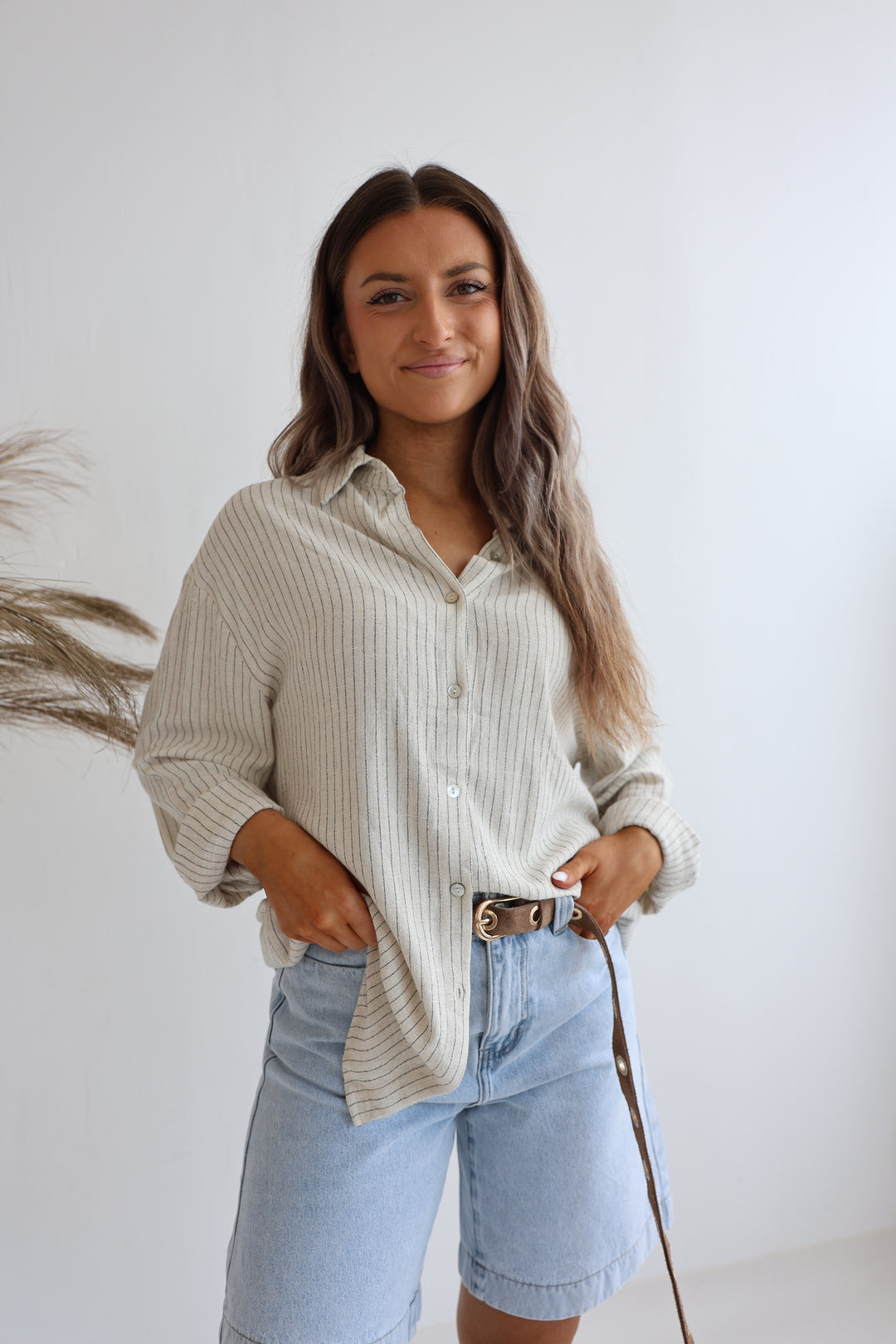 Ösengürtel aus Wildleder