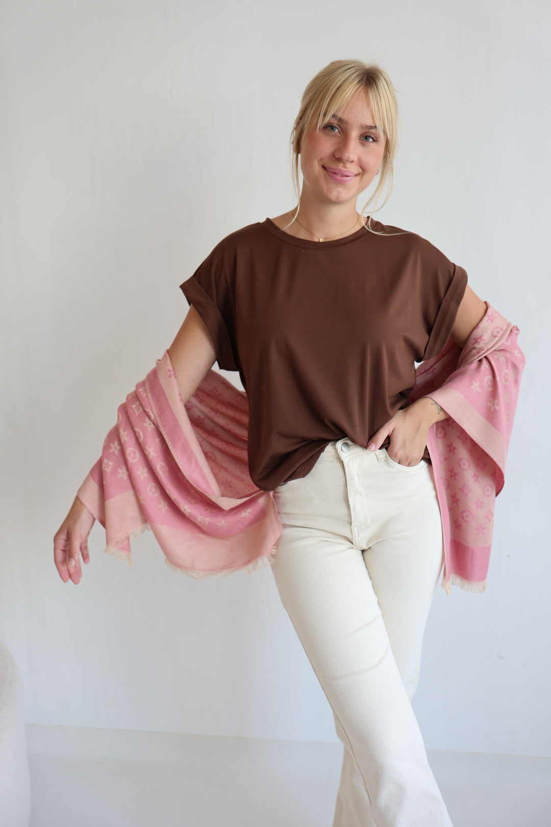 Großes Tuch mit Print Louise