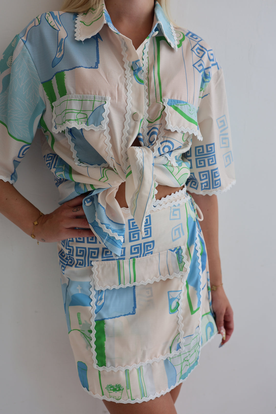 Kurzer Zweiteiler Santorini