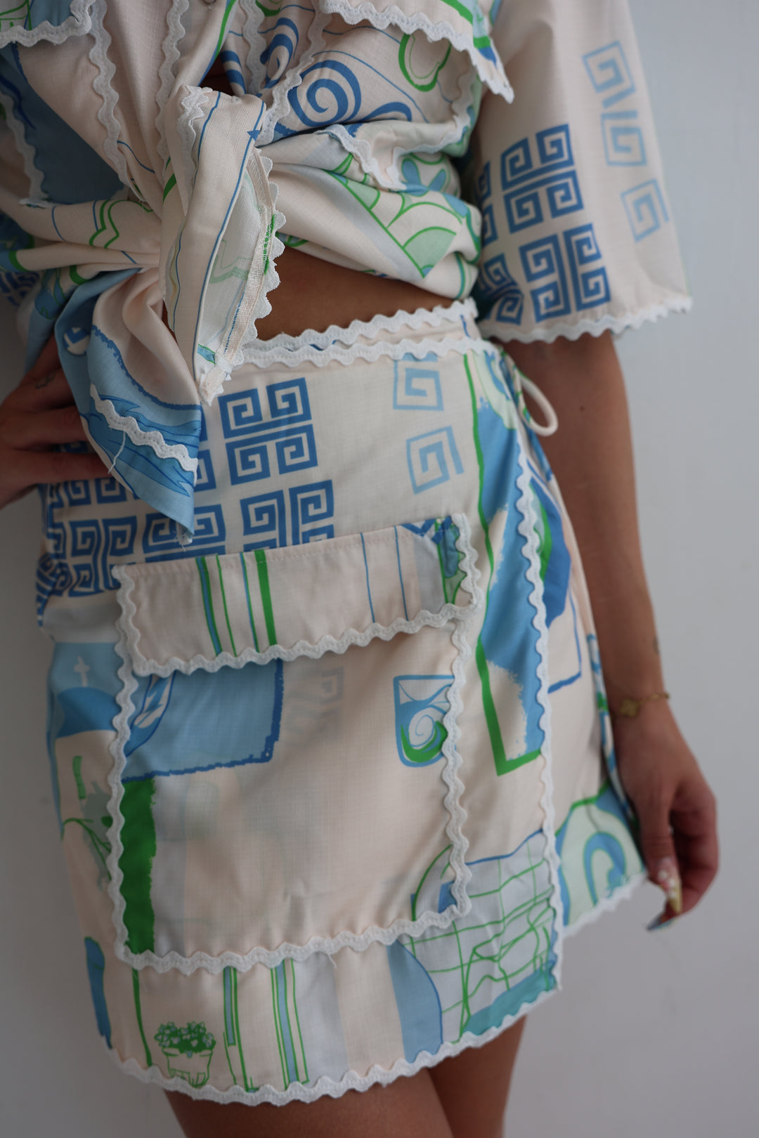 Kurzer Zweiteiler Santorini