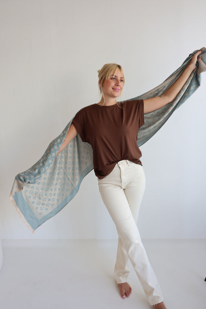 Großes Tuch mit Print Louise