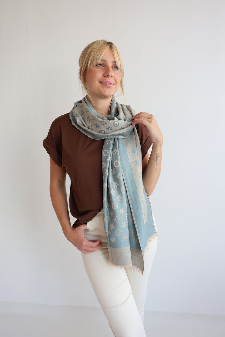 Großes Tuch mit Print Louise