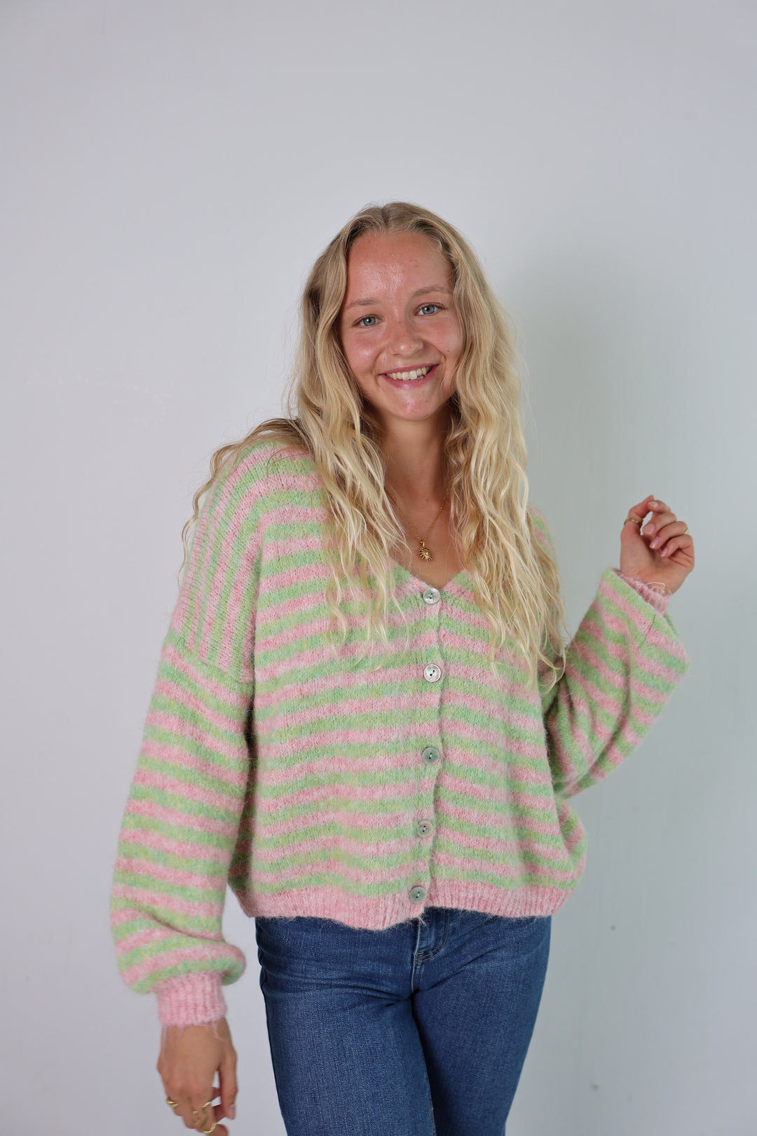 Gestreifter Cardigan Cosima