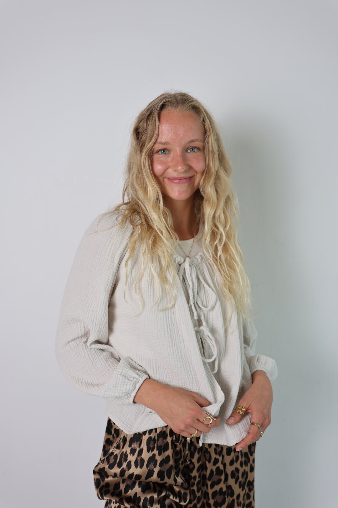 Musselinbluse mit Schleifen Milena