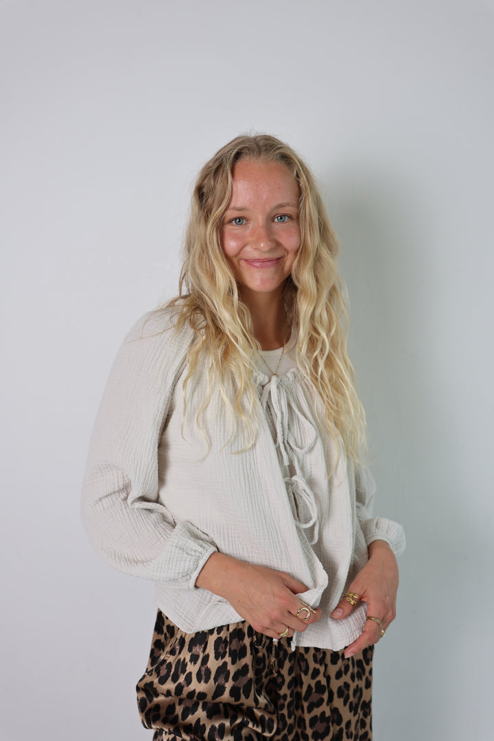 Musselinbluse mit Schleifen Milena