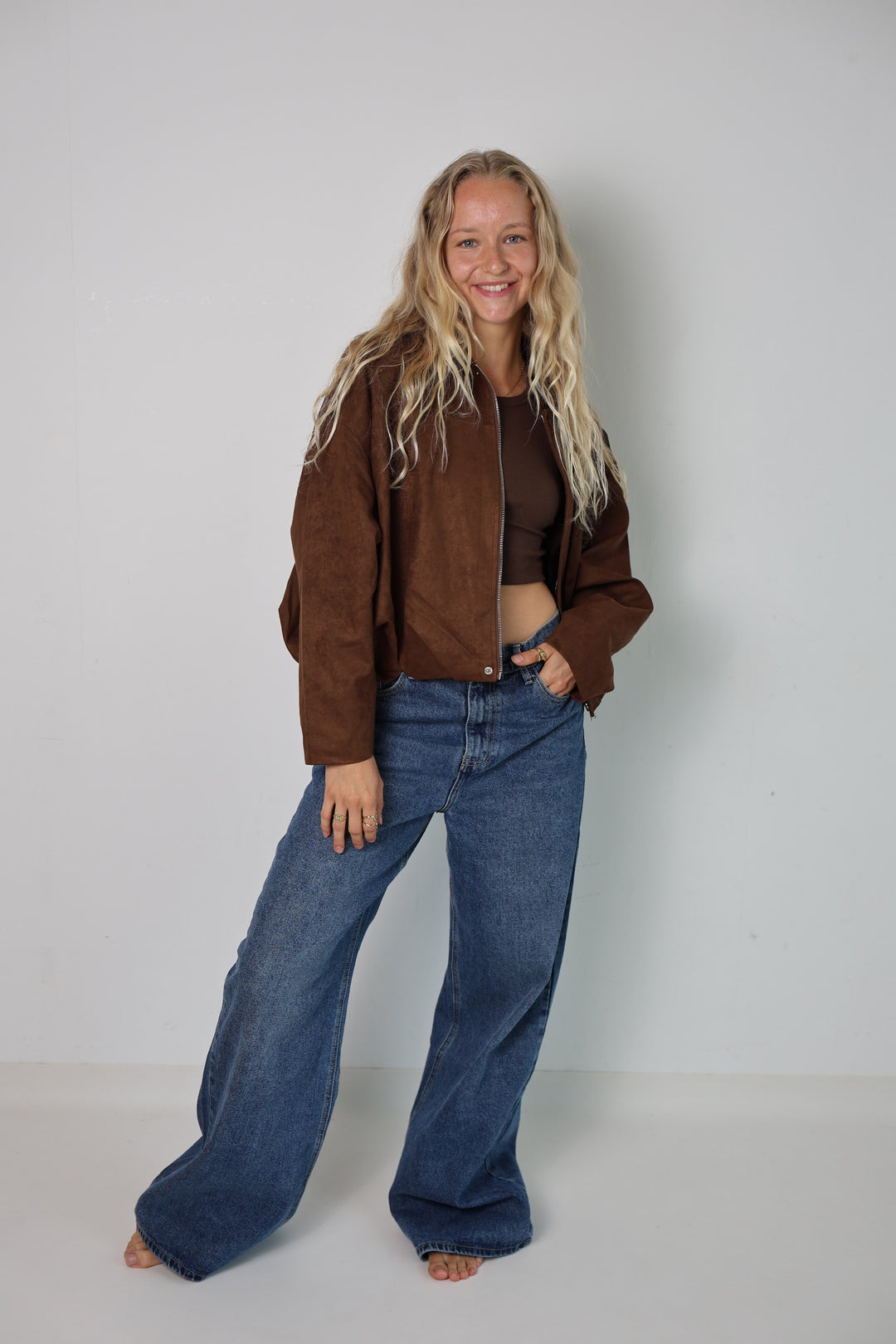 Wildlederjacke Hazelnut