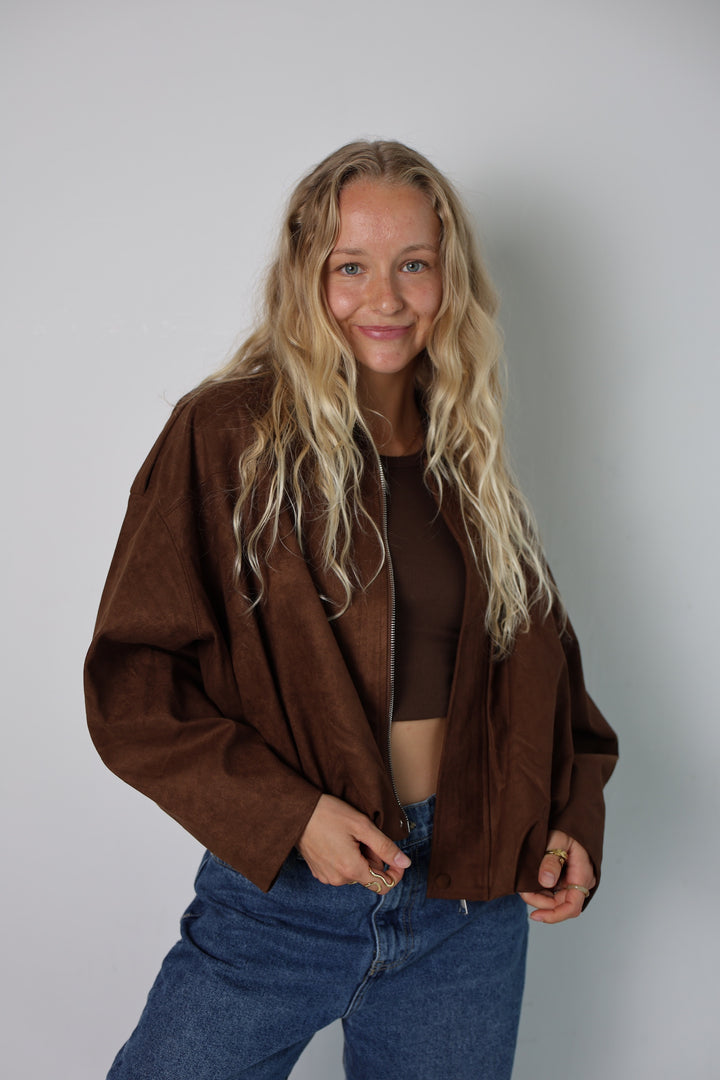 Wildlederjacke Hazelnut