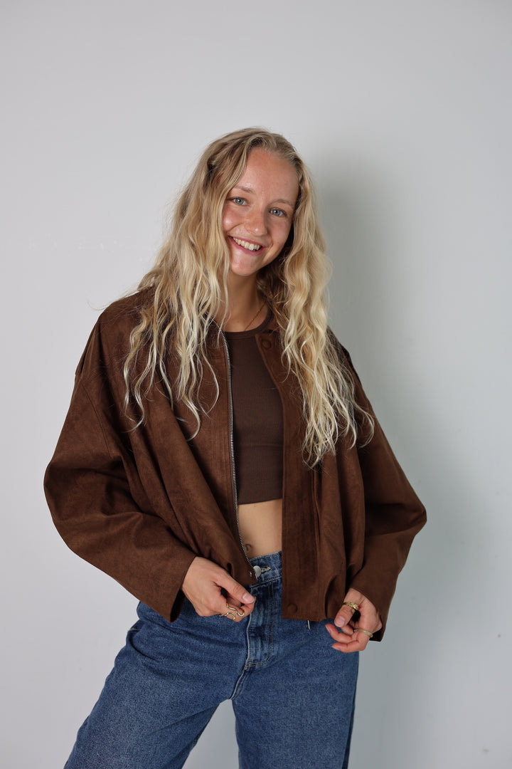 Wildlederjacke Hazelnut