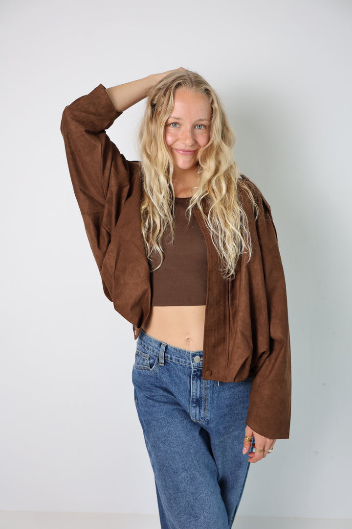 Wildlederjacke Hazelnut