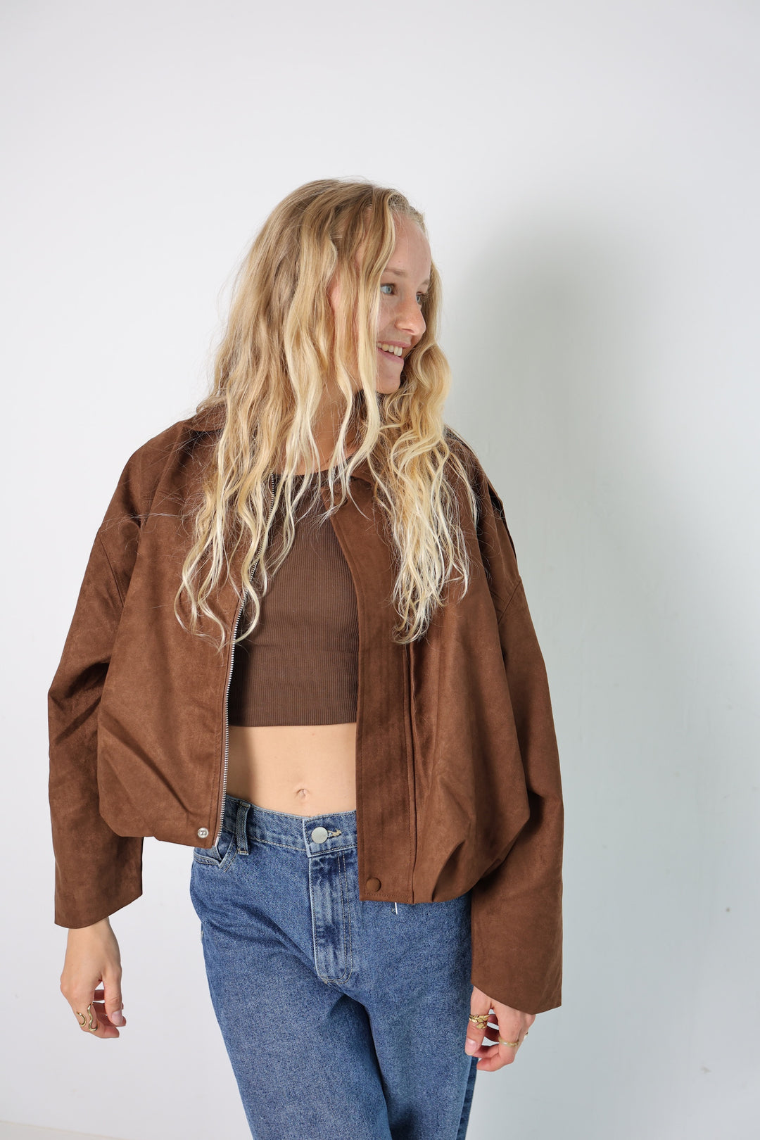 Wildlederjacke Hazelnut