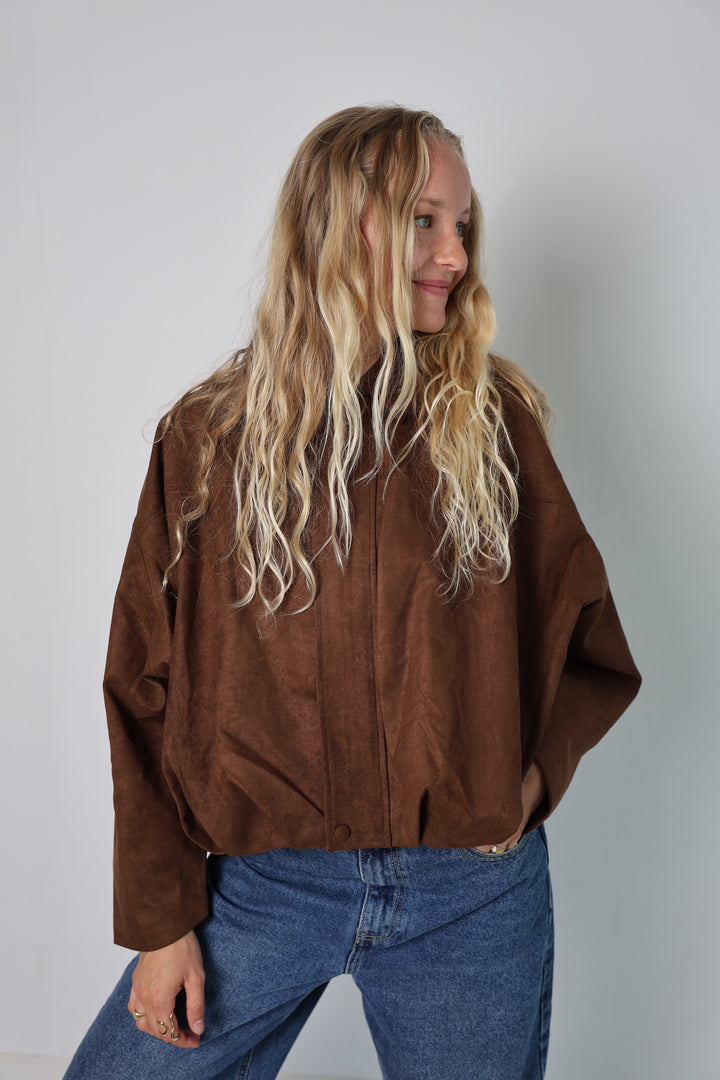 Wildlederjacke Hazelnut