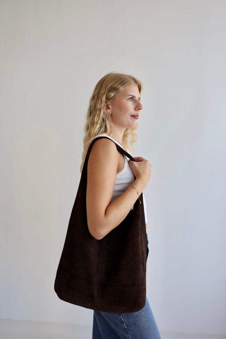 Handtasche aus Wildleder Chestnut Dream