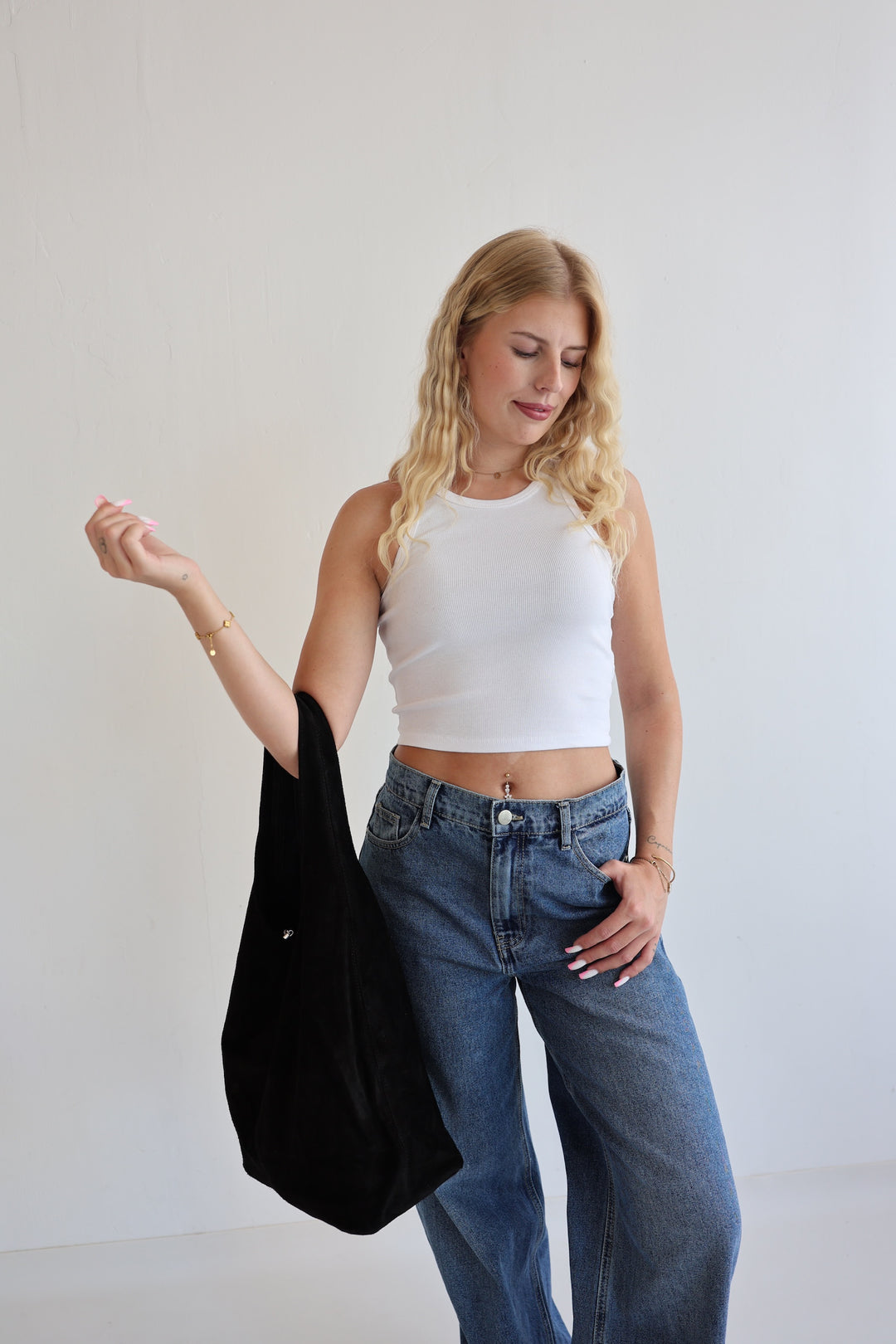 Handtasche aus Wildleder Chestnut Dream