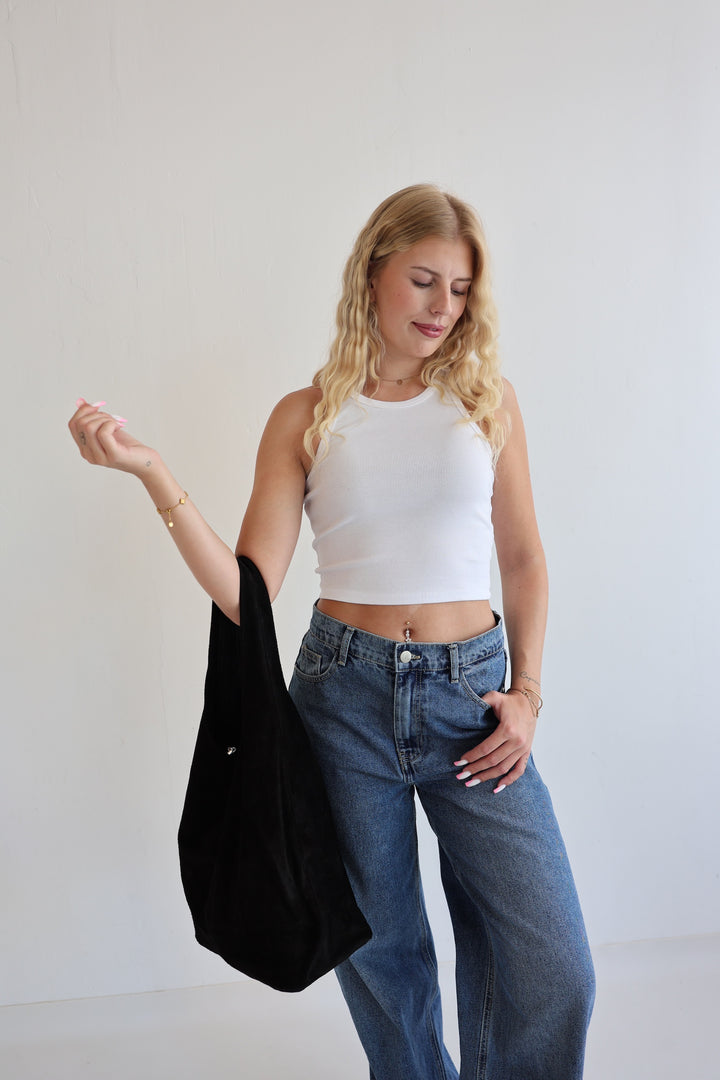 Handtasche aus Wildleder Chestnut Dream