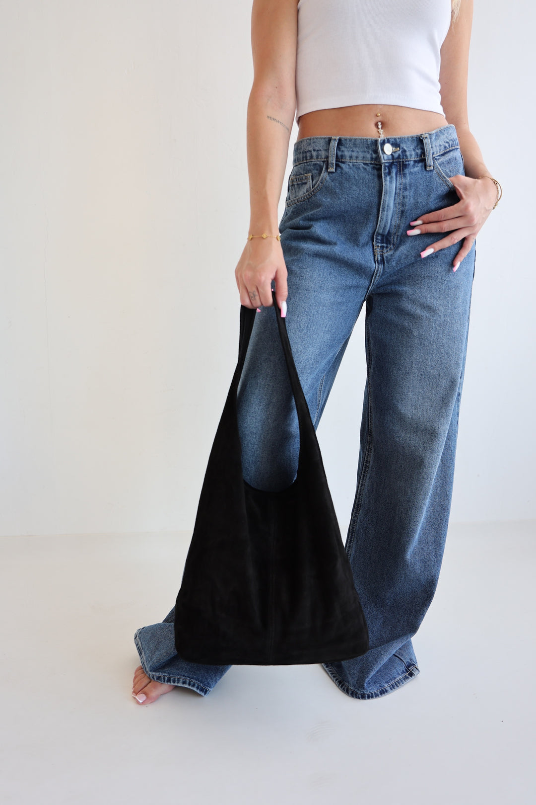 Handtasche aus Wildleder Chestnut Dream